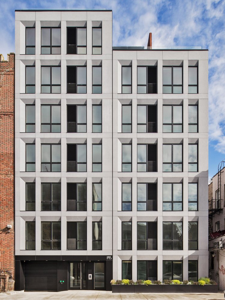 EQUITONE® fiber cement — 195 Clark Street residential facade, NYC