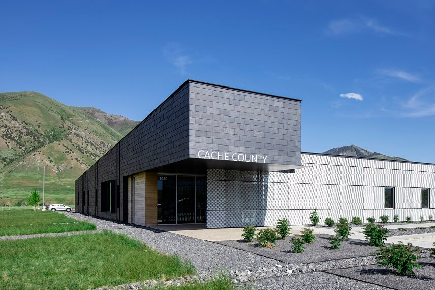 Cache County building — CUPACLAD slate cladding