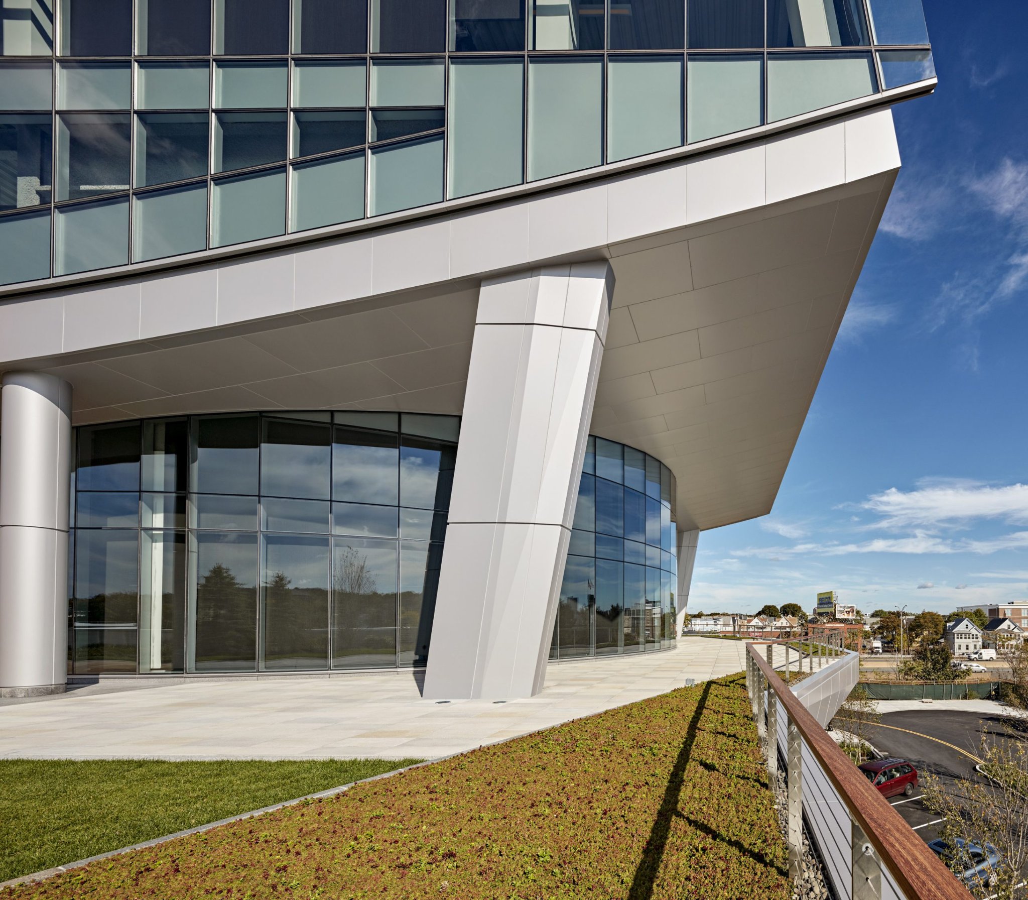 Modern commercial building with ALPOLIC composite cladding