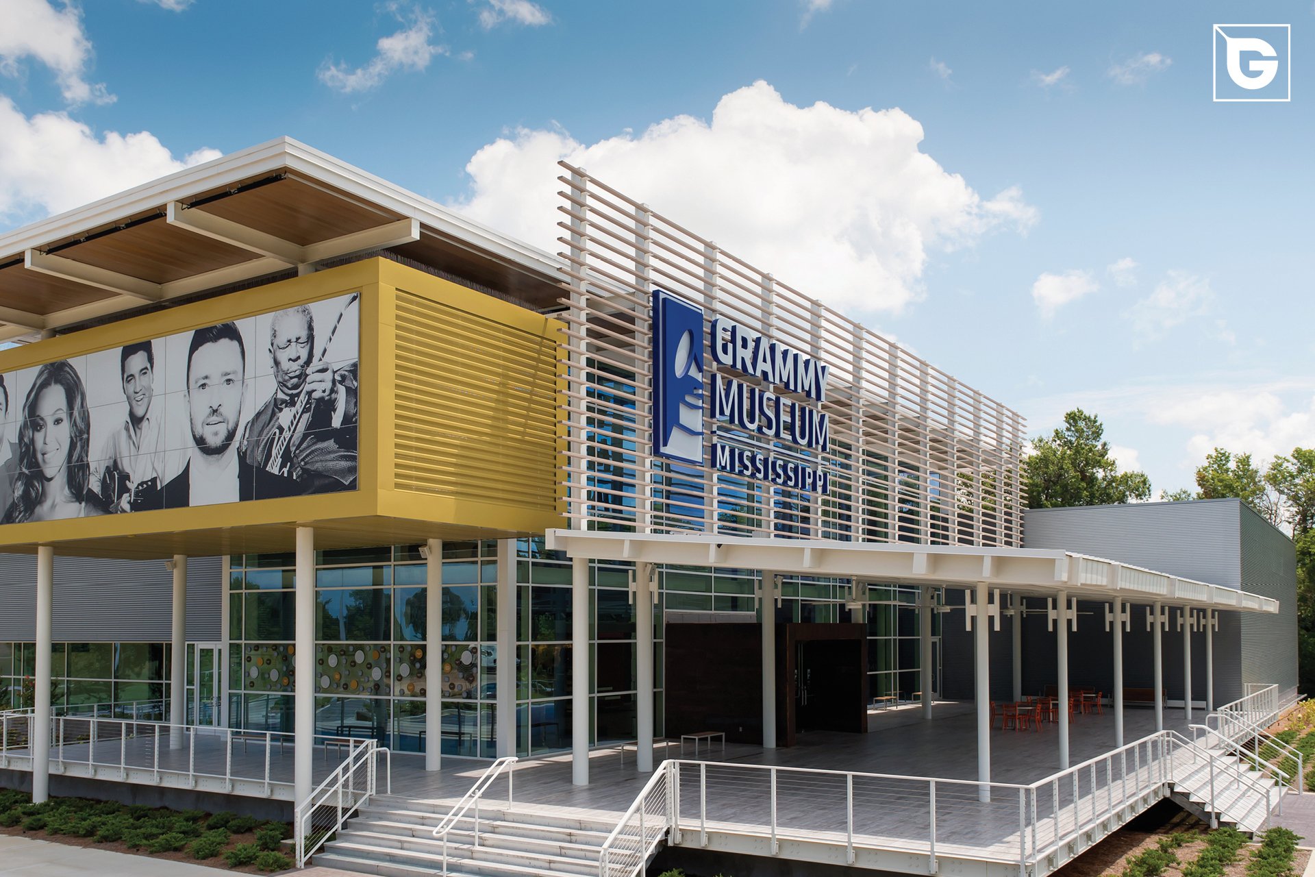 Geolam architectural louvers — Grammy Museum Mississippi