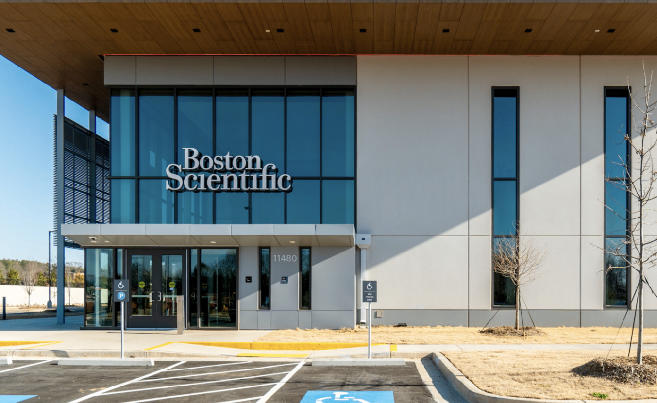 CLADLOK™ panels — Boston Scientific at Johns Creek corporate campus with white ACM facade