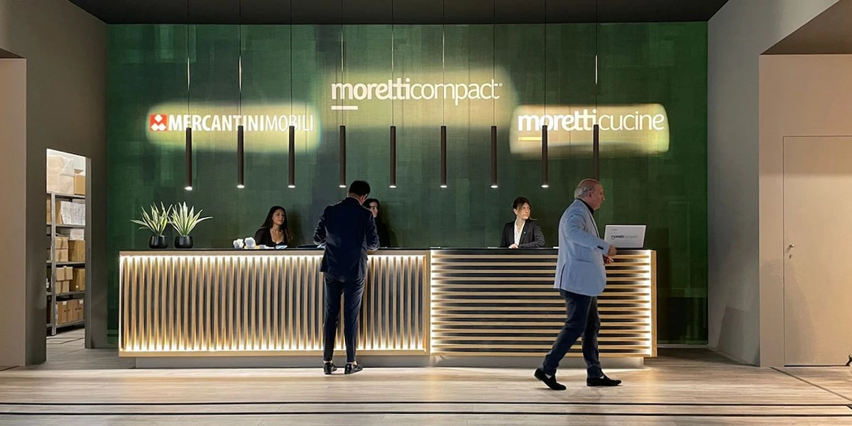 ForMe Skin — Moretti compact stand, Salone del Mobile 2022