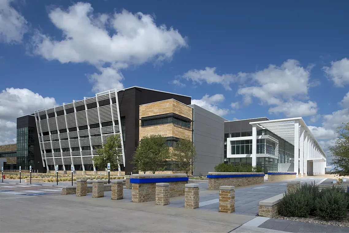 AWV louver installation — building exterior