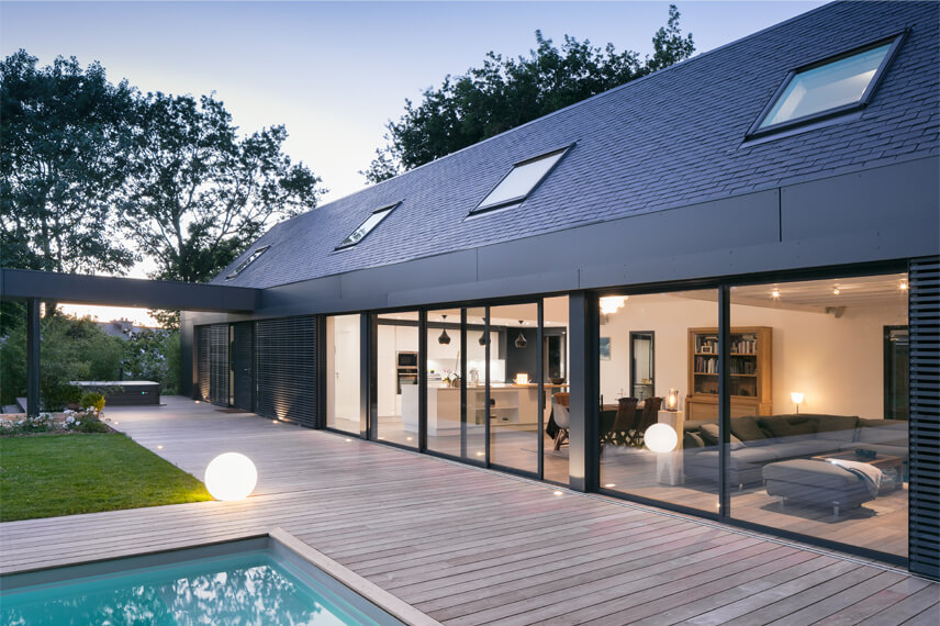 Maison CP, France — CUPACLAD slate roof and facade