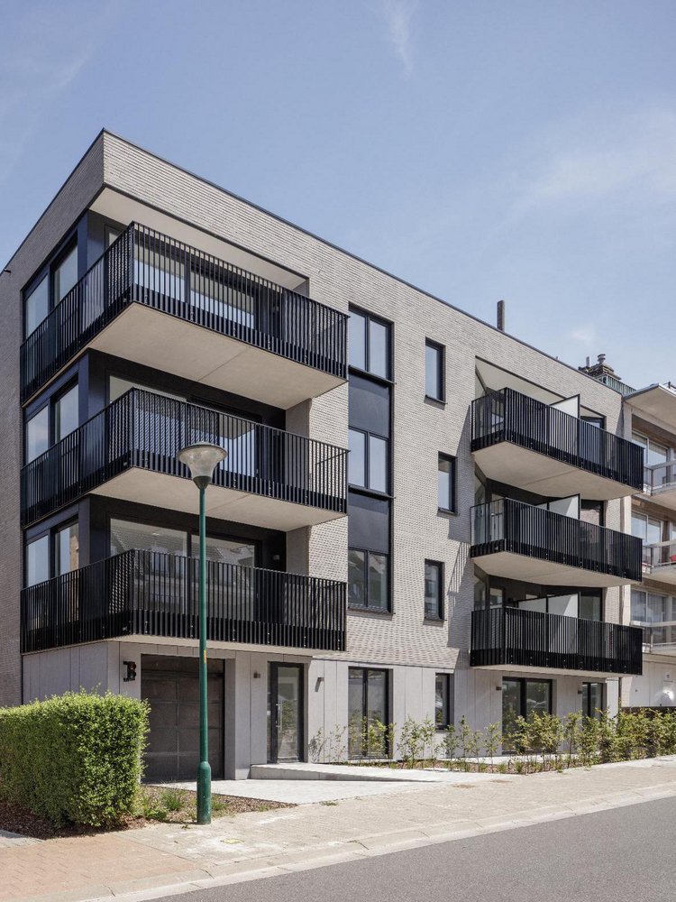 EQUITONE® panels — residential apartment building with balconies