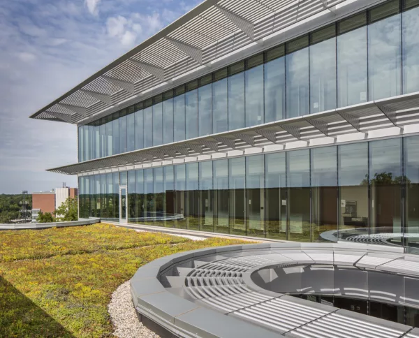 University of Michigan exterior — AWV sun shades